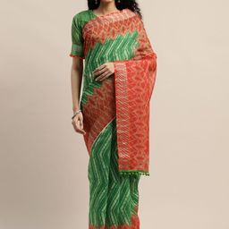 KULNAARI Zari Linen Blend Saree-image-20