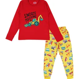 Arshia Fashions Boys Graphic Printed T-shirt Pyjamas Night suit-image-54