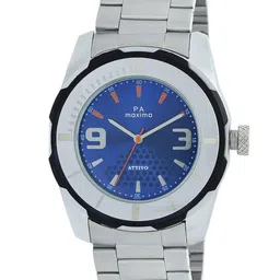 maxima Men Dial & Stainless Steel Straps Analogue Watch 38487CAGI-46
