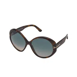 Tom Ford Women Green Lens & Black Oval Sunglasses with-picture-6