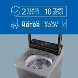 panasonic 8 kg with Wi-Fi Enabled Fully Automatic Top Load with In-built Heater Grey image 2