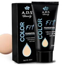 A.D.S Color Fit Water Resistant Matte Foundation- 60ml-Shade 01-4