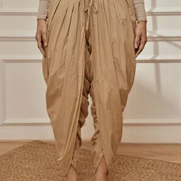 VASTRAMAY Women Solid Cotton Dhoti Yoga Pants-image-64