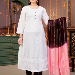 BAESD Girls Ethnic Motifs Printed Flared Sleeves Kurta-11