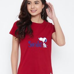 HESHA Typography Printed Round Neck Short Sleeves Pure Cotton T-shirt-picture-25