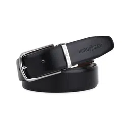 JND Men Textured Leather Reversible Belt-image-45
