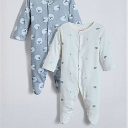 Hopscotch Boys Pack Of 2 Cotton Printed Long Sleeve Bodysuits-picture-15