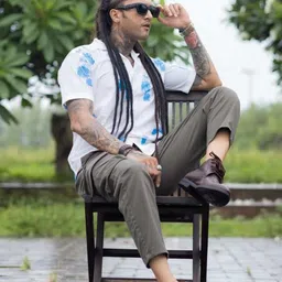 WILNERCROWN Classic Abstract Printed Cuban Collar Cotton Casual Shirt-image-5