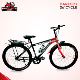 DARKFOX 26 INCHES DUAL COLOUR IN V BRAKE TYRE TUBE BICYCLE FOR AGE 10 PLUS YRS 26 T (inch) Road Cycle-image-69