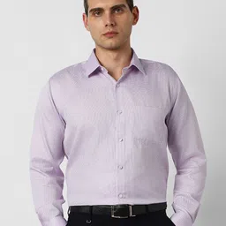 Van Heusen Micro Ditsy Printed Spread Collar Pure Cotton Shirt-picture-49