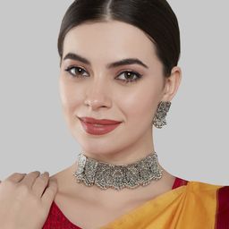 GRLIE Beaded Oxidised Jewellery Set-image-17