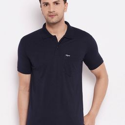 LYCOS Men Polo Collar Applique T-shirt-image-21