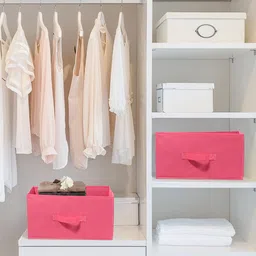 Kuber Industries Pink 2 Pieces Non Woven Drawer Storage Organizer-picture-40