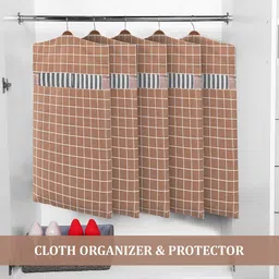 Kuber Industries Brown Set of 2 Regular Multi-Utility Organisers image 2
