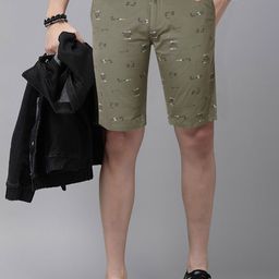 Jb Just BLACK Men Printed High-Rise Shorts-image-71