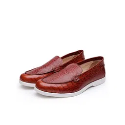 SHUTIQ Men Textured Leather Loafers-image-36