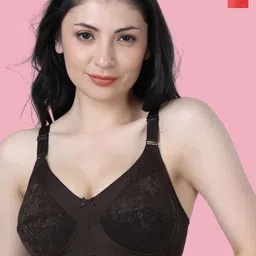 shyam sons flair Shyam Sons Set of 2 FLAIR Carrot, Coffee Seamed Non Padded Minimizer Fancy Bra-picture-43