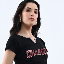 Moda Rapido Print Cotton Crop Top-image-95
