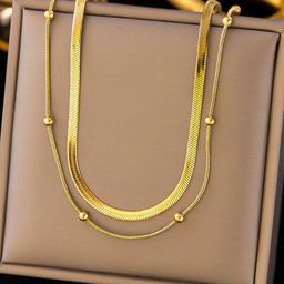 Designs & You Gold-Plated Layered Necklace-16