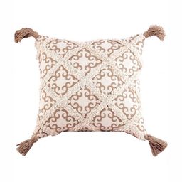 Decazone Beige & Brown Ethnic Motifs Printed Cotton Rectangle Cushion Covers-29