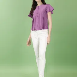 Kinjo Flutter Sleeve Top image 3