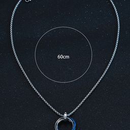 Designs & You Men Silver-Plated Stainless Steel Circular Pendant with Chain-picture-21