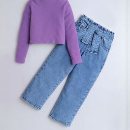Hopscotch Girls 2-Pc Urban Cool Ribbed Jeans Clothing Set-picture-48