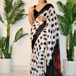 Sita Black Pure Georgette Printed Sarees-picture-24