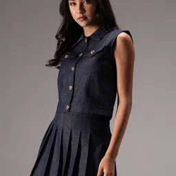Obleka Shirt Collar Shirt With Skort Co-Ords-picture-26