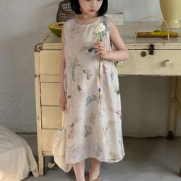 LULU & SKY Girls Printed Fit & Flare Midi Dress-image-94