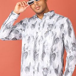 V-Mart Men Spread Collar Abstract Printed Casual Shirt-image-85