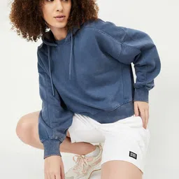 max Women Cotton Hooded Long Sleeves Pullover Sweatshirt-image-53