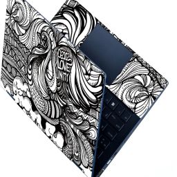 Full Panel Laptop Skin Decal Sticker Vinyl Fits Size Upto 15.6 inches - Peace Love Unity Self Adhesive Vinyl Laptop Decal 15.6-image-46