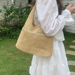 DressBerry Women Oversized Structured Handheld Bag-6