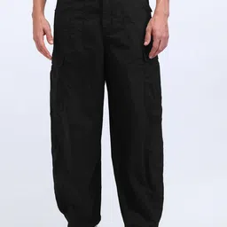 Flying Machine Men Loose Fit Cotton Cargos Trousers-picture-16