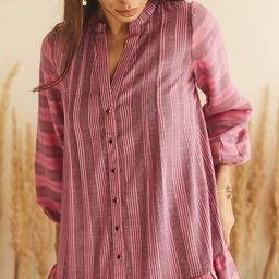 HOUSE OF FETT Striped Shirt Mini Dress-image-41
