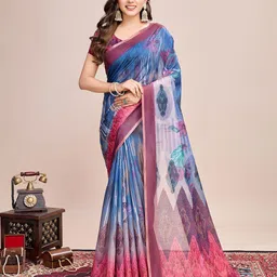 VEDANT VASTRAM Mahivol Floral Printed Saree-image-32
