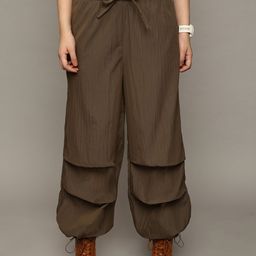 Roadster Women Solid Parachute Trouser-image-29