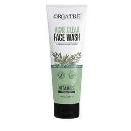 Orgatre Acne Clear Face Wash With Tea Tree-100ml-1