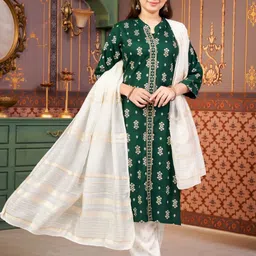 Muhuratam Girls Printed Kurta Set-picture-43