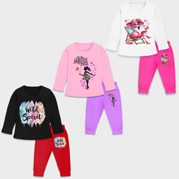 YK Unisex Kids Printed T-shirt with Pyjamas-picture-49