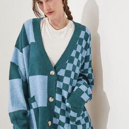 StyleCast Women Colourblocked V-Neck Longline Cardigan-picture-8