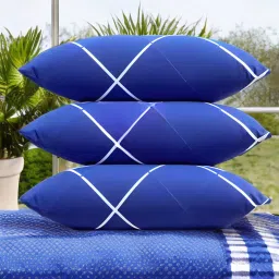 LUXURY Polyester Fibre Solid Sleeping Pillow Pack of 3-image-68