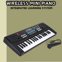 (Piano Keyboard) Toy with 37 Key, Recording and Mic, Adapter for DC Power F223 (Piano Keyboard) Toy with 37 Key, Recording and Mic, Adapter for DC Power F223 Analog Portable Keyboard-picture-8