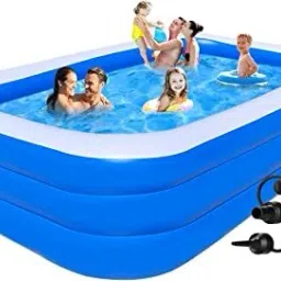10 Ft LENGTH 3 LAYERS FAMILY SWIMMING POOL ELETRIC PUMP.Bestway Inflatable Swimming Pool, Inflatable Toy Pump-26