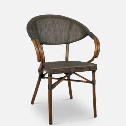 woodsworth from pepperfry Haley Patio Chair in Black Colour-picture-30