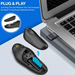 Sancy 10m Range Red Wireless PowerPoint Remote with USB Receiver image 4