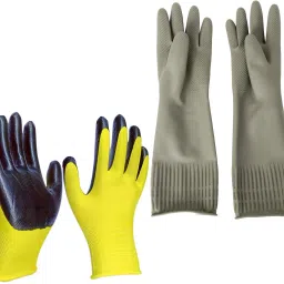Nitrile Coated Industrial Safety Hand Gloves | Long Sleeve Cleaning Gloves S2 Baseball Gloves-image-23
