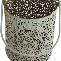 Silver Metal Hanging Lantern-37