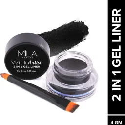 WInk Artist Gel Liner 2in1 with Brush Waterproof Eyeliner Upto 36hrs 4 g-picture-12